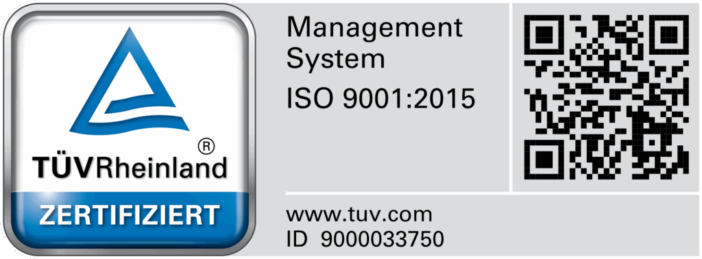 ISO9001 2015 Zertifikat