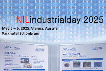 IMS CHIPS booth at the NIL-Industrial Day: Image showcasing the IMS CHIPS stand during the NIL-Industrial Day event, highlighting their presence and innovations.