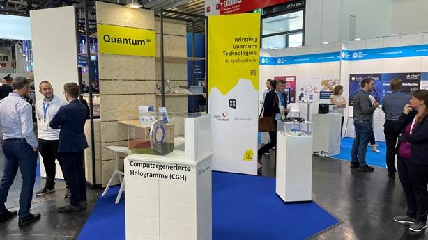 2. The IMS CHIPS exhibition booth at World of Quantum 2025 in Munich – part of the Quantum BW joint stand.