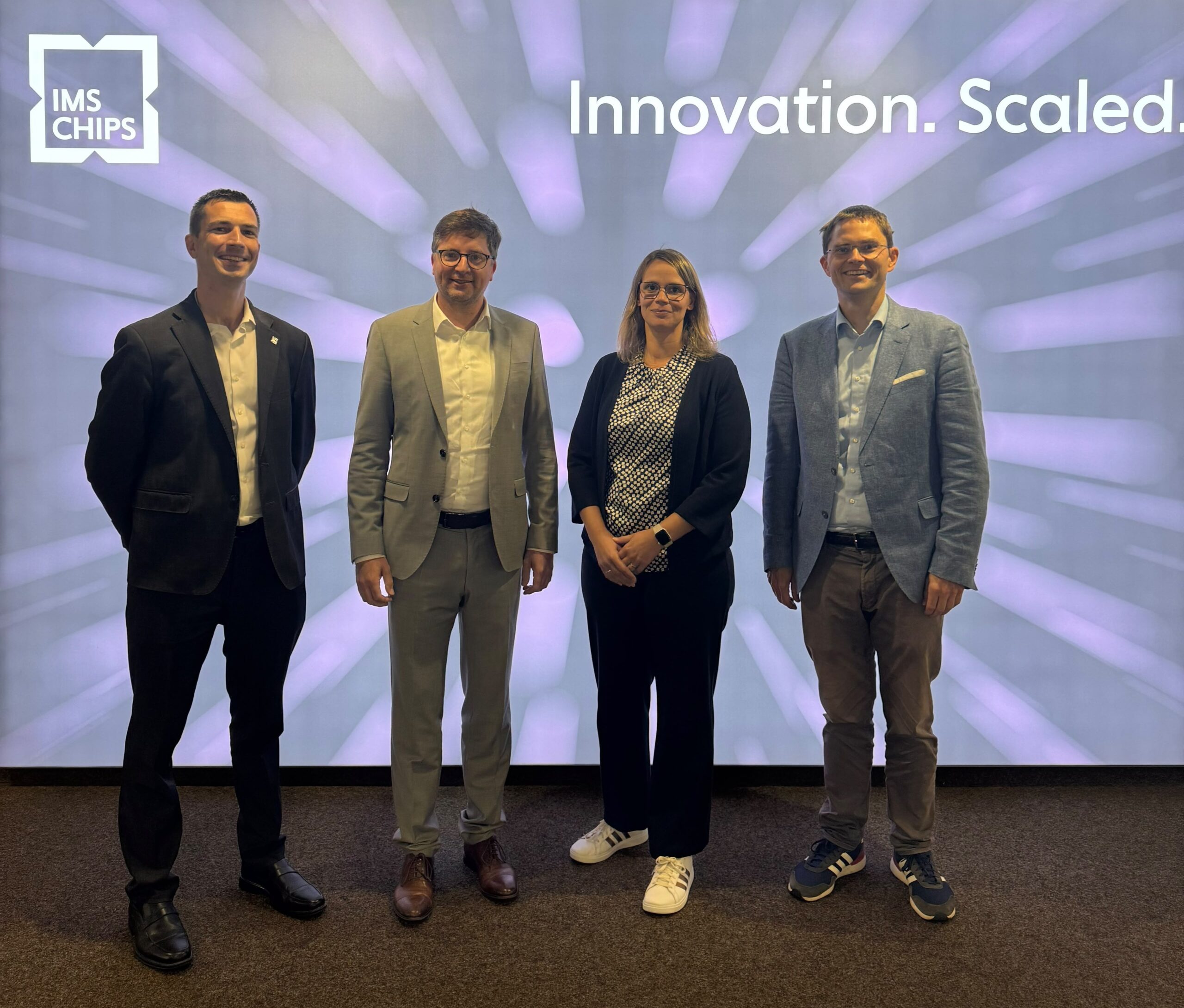From dialogue. To innovation. – CDU Member of State Parliament Albrecht Stickel visits IMS CHIPS